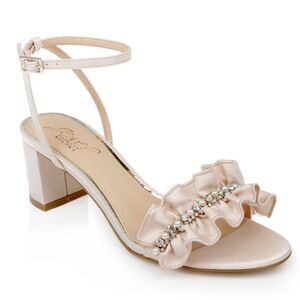 Jewel Badgley Mischka Women's Desirie Block Heel Evening Sandals